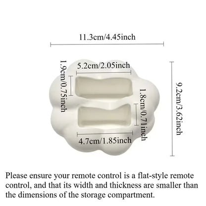 Cute 3D Cloud-Shaped Remote Control Holder - Desktop Home Storage Organizer Stand for TV/Air Conditioner Remotes, Phones Gadgets