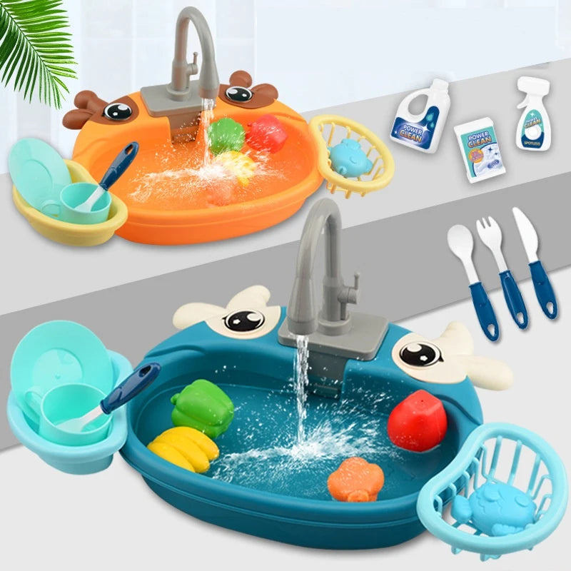 √Choice Play House Toys Pretend Play Children's Kitchen Wash Basin Sink Kids Kitchen Set Toy For Boys Girls Kids Gifts
