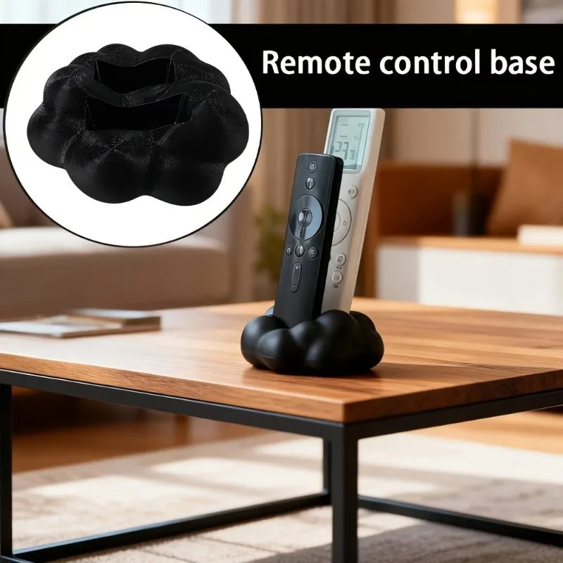 Cute 3D Cloud-Shaped Remote Control Holder - Desktop Home Storage Organizer Stand for TV/Air Conditioner Remotes, Phones Gadgets