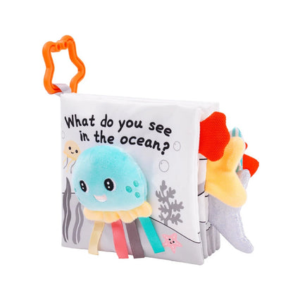 Baby Cloth Book Toys Animals Soft Learning Educational Toys For Babies Development montessori Sensory Books Baby Toys 0 12 Month
