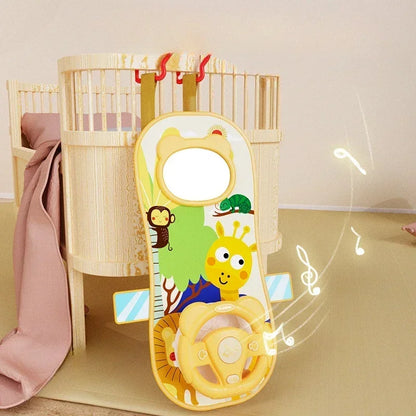 Baby Car Seat Toys Baby Toy Electric Simulate Driving Car Copilot Steering Wheel Seat Toy Hanging Toys for Baby 0 12M Hot