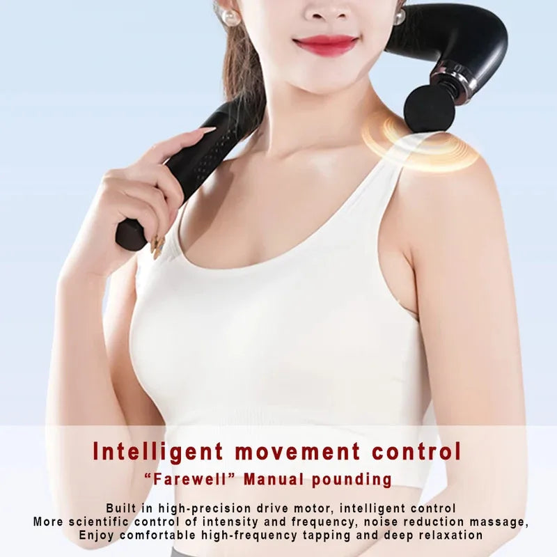 Smart Fascia Gun Electric Massager Hammer Electric Fascia Gun Home Handheld Hammer Back