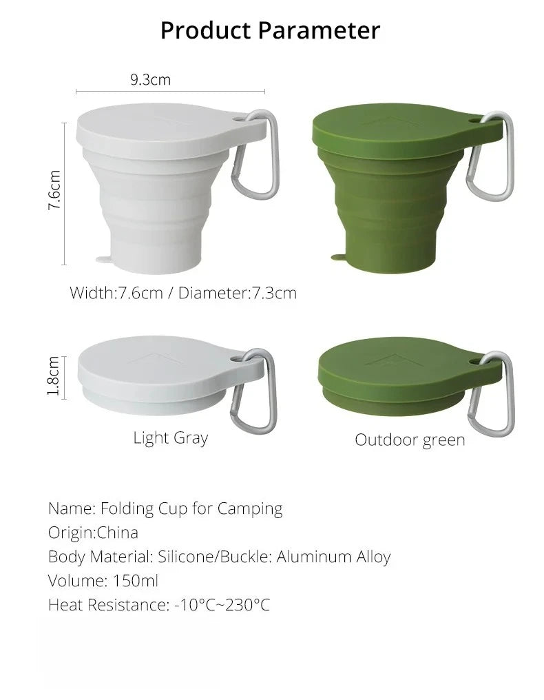 Folding Water Cup Heat-resistant Travel Portable Mouthwash Cup Hotel Toiletries Set Compressed Cup