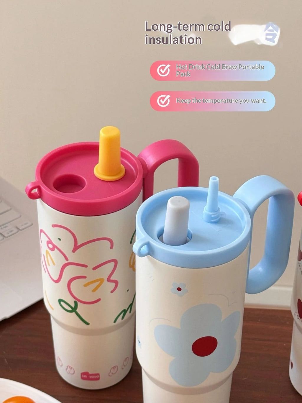 316 Stainless Steel Tumbler Large Capacity Thermal Bottle Double Vacuum Flasks Keep Cold Thermos Cup DIY Gift Mug Coffee Cup