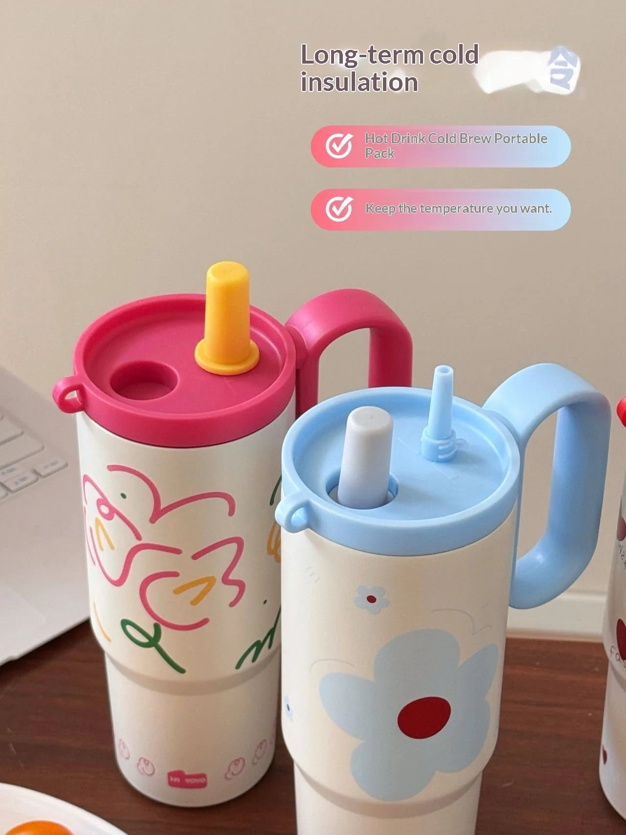 316 Stainless Steel Tumbler Large Capacity Thermal Bottle Double Vacuum Flasks Keep Cold Thermos Cup DIY Gift Mug Coffee Cup