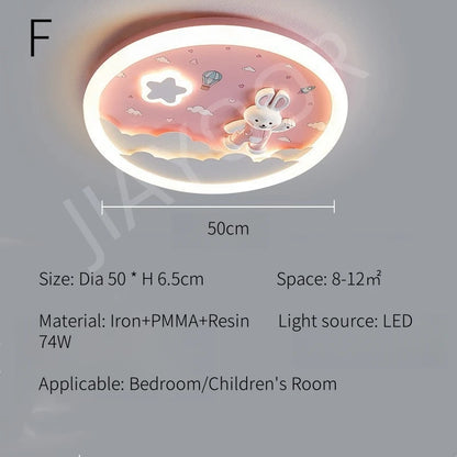 Modern LED Ceiling Lamp For Kids Children's Room Bedroom Chandelier Light Interior Home Decoration Lustre Lighting Fixtures