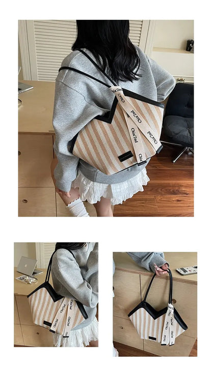Large Capacity Diaper Bag For Women High-End Minimalist Leather Backpack Stylish Casual Unique Design Commuter