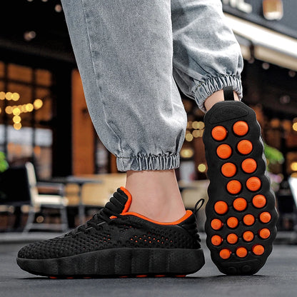 Brand Men Casual Shoes Thick Sole Fashion Sneakers Summer Breathable Male Walking Shoes  Mens Shoes