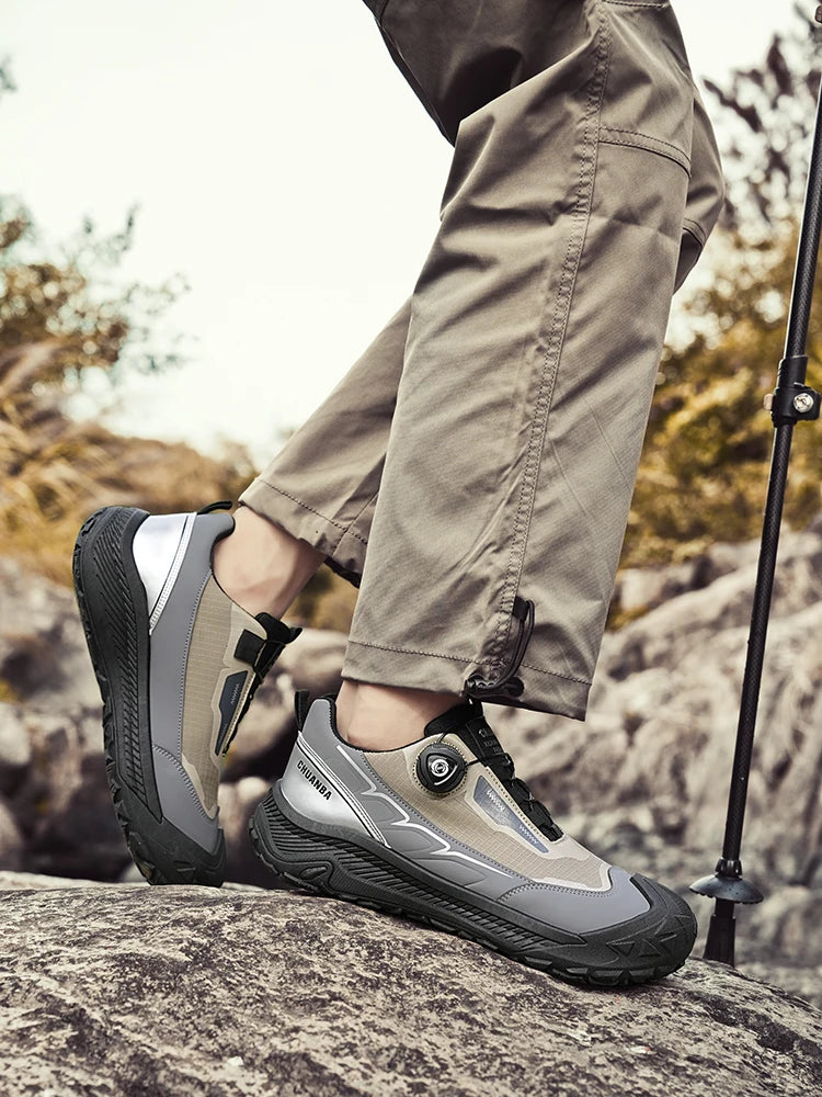 2026 new men's shoes work sports shoes fashionable casual shoes comfortable multi-functional low top shoes outdoor hiking shoes