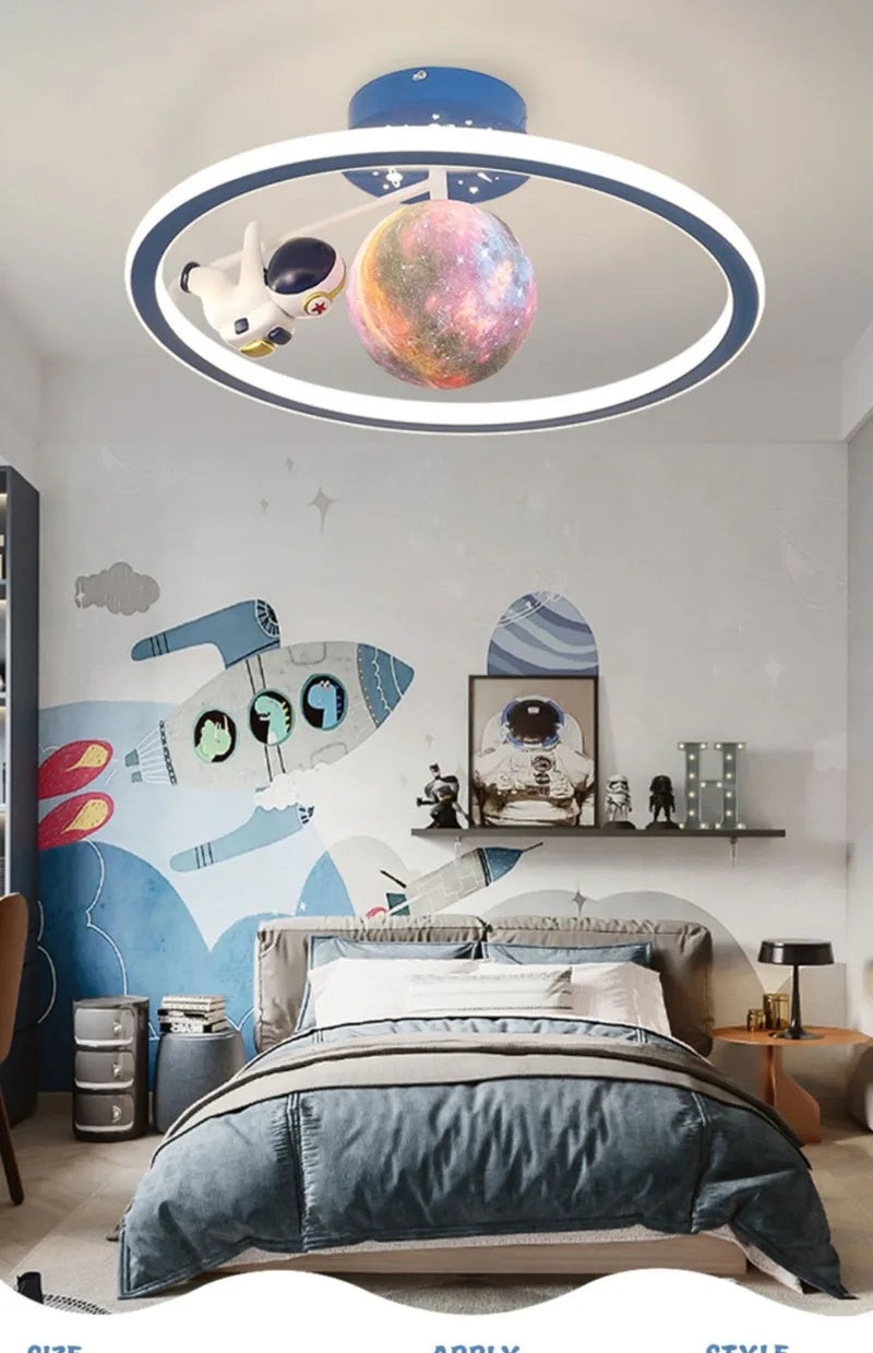 Modern LED Lovely crown star Ceiling Lamp Child Bedroom Living Restaurant Study Home Decoration Indoor Lighting Fixture Lustre