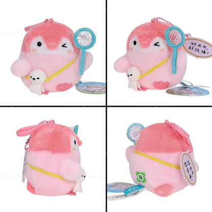 22 Styles Cute Penguin Plush Key Ring Tourist Hat Penguin Keychain For Girls Gifts Creative School Bag Keychain