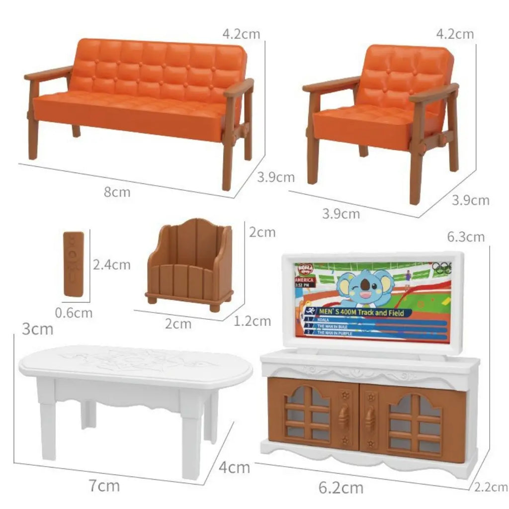 Mini supermarket shopping games dollhouse furniture accessories Intellectual education toys for kid family interaction toys