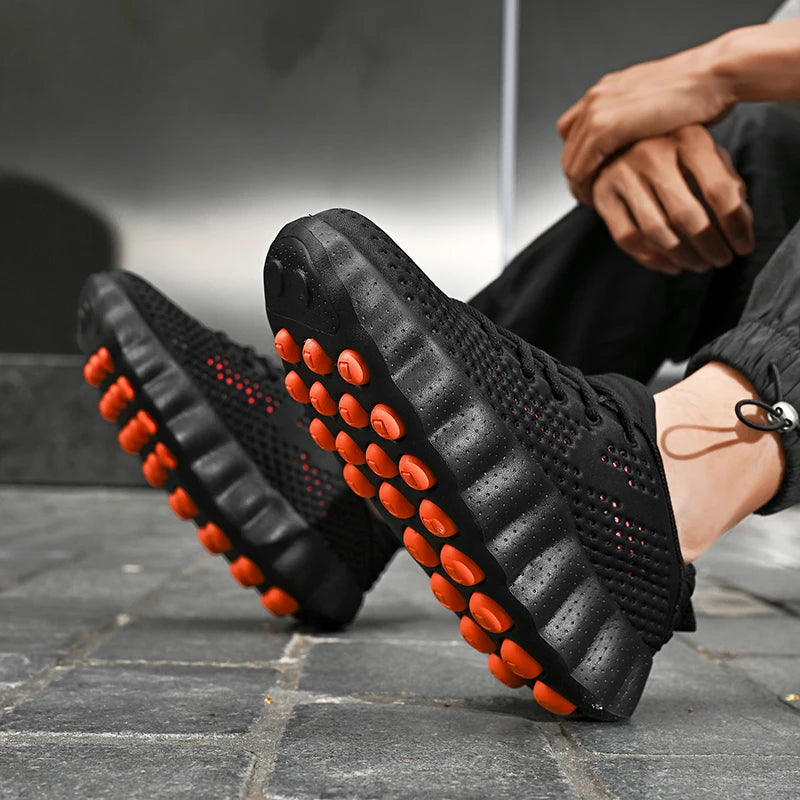 Brand Men Casual Shoes Thick Sole Soft Fashion Sneakers Summer Breathable Male Walking Shoes