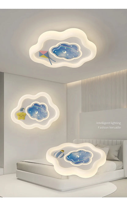 New Design Cloud Ceiling Light Led Chandelier for Children Bedroom Living Room Dining Room Learning Creative Decorative Lighting