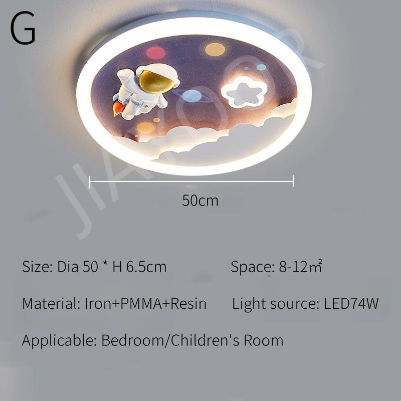 Modern LED Ceiling Lamp For Kids Children's Room Bedroom Chandelier Light Interior Home Decoration Lustre Lighting Fixtures