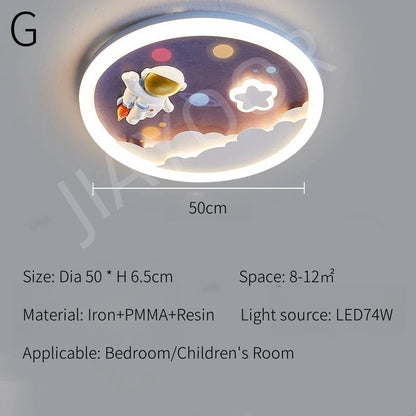 Modern LED Ceiling Lamp For Kids Children's Room Bedroom Chandelier Light Interior Home Decoration Lustre Lighting Fixtures
