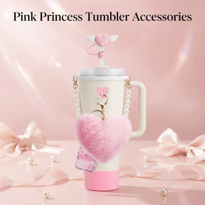 8pcs Tumbler Accessories Set for Stanley 40oz 30oz Cup with Handle, Straw Cover,Silicone Boot for Water Bottle Decor for Gift