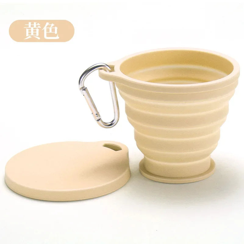 Folding Water Cup Heat-resistant Travel Portable Mouthwash Cup Hotel Toiletries Set Compressed Cup