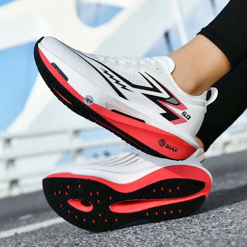 2026 Mens Running Shoes New Lightweight Rebound Breathable Mesh Training Sneakers Flat Lace-up Comfortable Tennis Shoes for Men