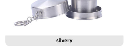 Outdoor Portable Camping Portable Metal Stainless Steel Telescopic Cups Folding Cups Drinks Cups.