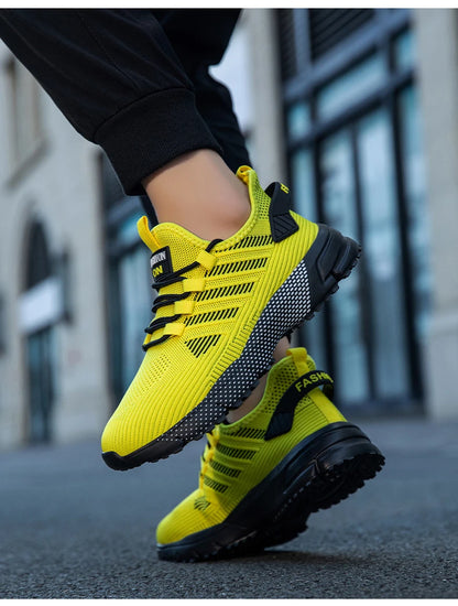 Men's Sneakers Running Shoes for Men Lightweight High Quality Mens Shoes Casual Sneaker Lace-Up Summer Sports Tennis Shoe