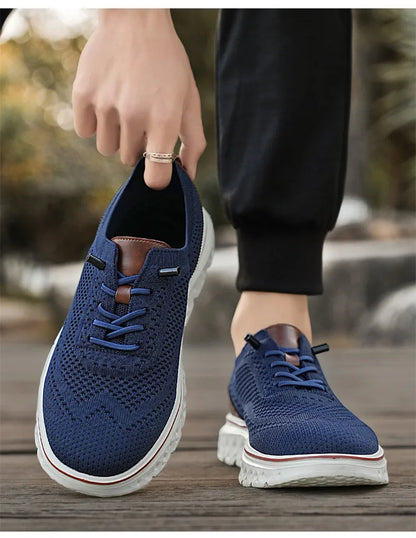 Men Sneakers New Men Mesh Casual Shoes Fashion Lightweight Breathable Soft Soled Shoes Summer Outdoor Sports Fitness Large Size