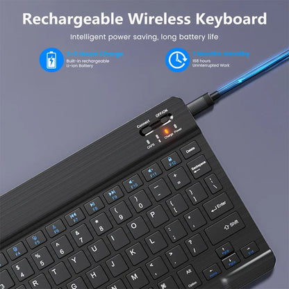 2026 New Slim Lightweight Ergonomic Bluetooth Keyboard, Compact Silent Wireless Keyboard for Windows iOS Android Devices Office