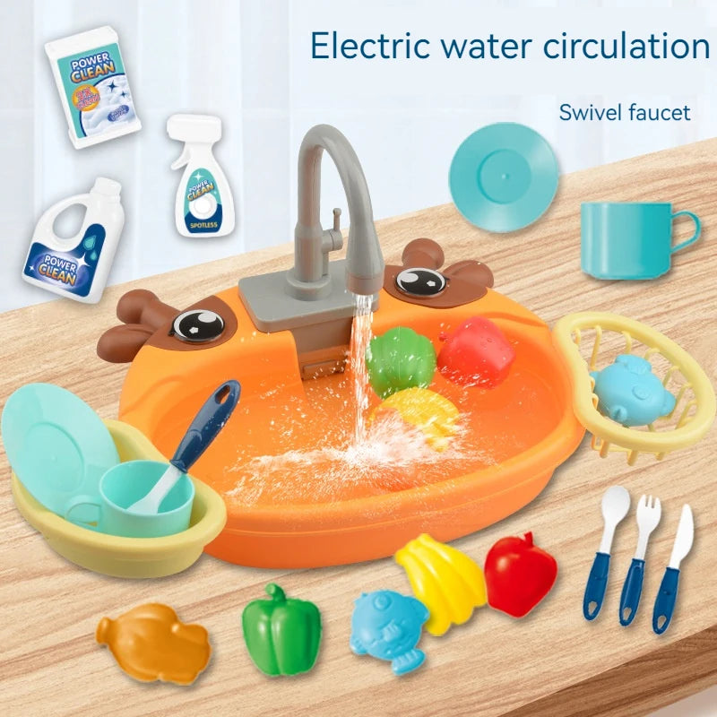 √Choice Play House Toys Pretend Play Children's Kitchen Wash Basin Sink Kids Kitchen Set Toy For Boys Girls Kids Gifts