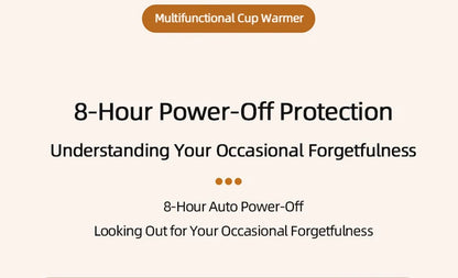 2 in 1 Coffee Mug Warmer Wireless Charger Multi-functional Cup Heating Pad 3 Gear Temperature Warmer Coaster For Milk Tea Water