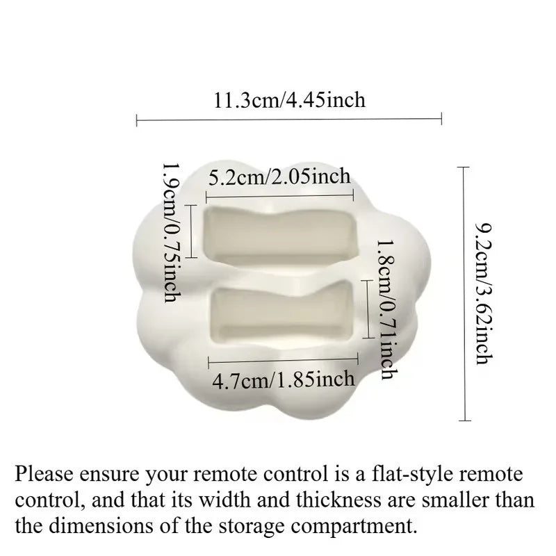 Cute 3D Cloud-Shaped Remote Control Holder - Desktop Home Storage Organizer Stand for TV/Air Conditioner Remotes, Phones Gadgets