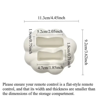 Cute 3D Cloud-Shaped Remote Control Holder - Desktop Home Storage Organizer Stand for TV/Air Conditioner Remotes, Phones Gadgets