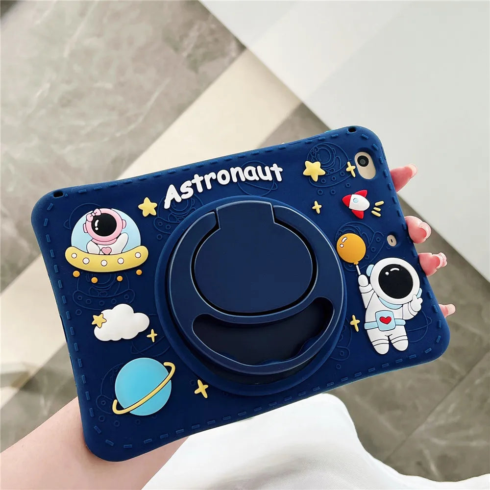 Case for Samsung Galaxy Tab A9 Plus S9 FE S8 S7 11 inch A8 10.5 A7 S6 Lite 10.4 A 10.1 8.0 T290 Kids Cartoon Tablet Stand Cover