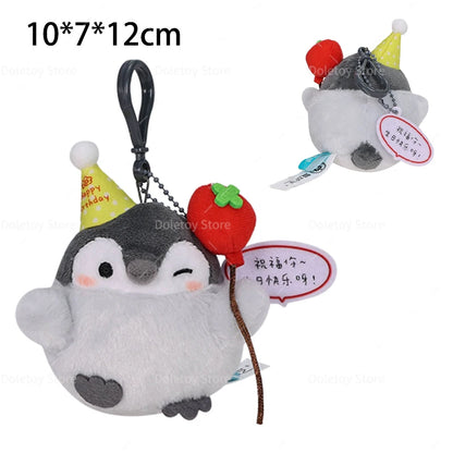 22 Styles Cute Penguin Plush Key Ring Tourist Hat Penguin Keychain For Girls Gifts Creative School Bag Keychain