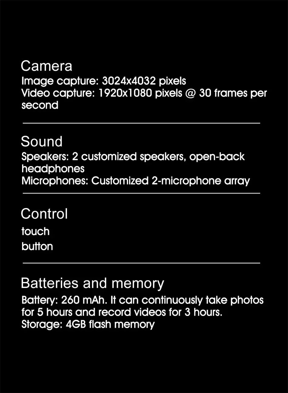 Lenovo 2026 New 8K Bluetooth AI Glasses 1200MP HD Camera Chat GPT Voice Assistant Music Player Translate Call Smart Sunglasses