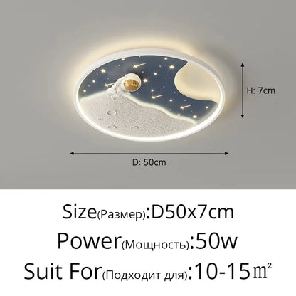 LED moon Astronaut Light Fantastic Eye Care living room bedroom girl lamp  Princess light