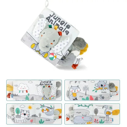 Baby Cloth Book Toys Animals Soft Learning Educational Toys For Babies Development montessori Sensory Books Baby Toys 0 12 Month