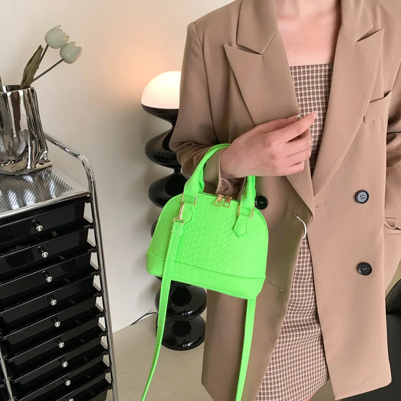 Women's Large Crossbody  Retro Felt Handbag with Makeup Organizer Solid-Color Casual Purse for Everyday Use Travel Shoulder Bag