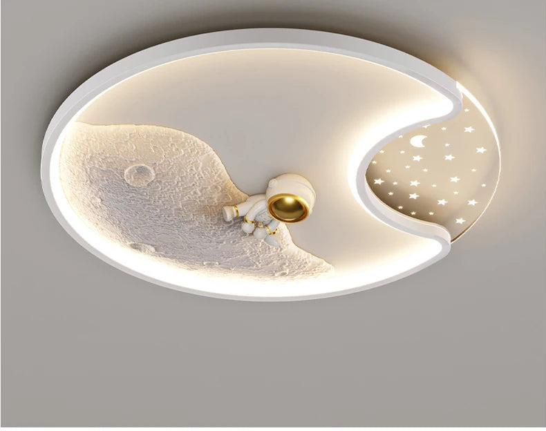 LED moon Astronaut Light Fantastic Eye Care living room bedroom girl lamp  Princess light