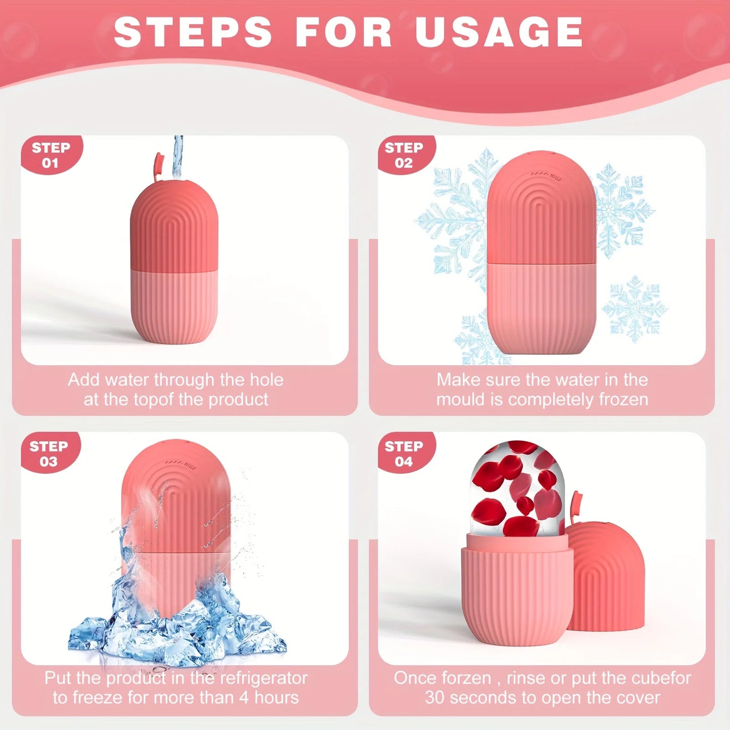 Silicone Ice Cube Trays Beauty Lifting Ice Ball Face Massager Contouring Eye Roller Facial Treatment Reduce Acne Skin Care Tool