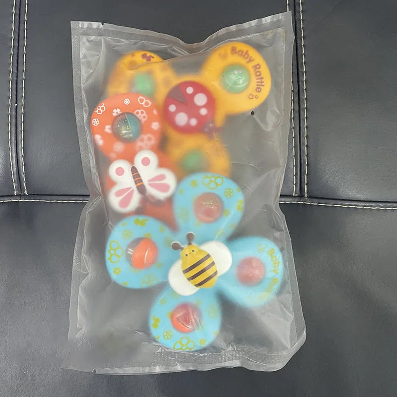 New Kids Bath Toys, Funny Bath, Car, Vacuum Sucker Toys, Rotate Cartoon Bells, Educational Toys For Kids, Gift