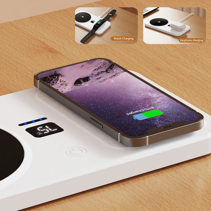 2 in 1 Coffee Mug Warmer Wireless Charger Multi-functional Cup Heating Pad 3 Gear Temperature Warmer Coaster For Milk Tea Water