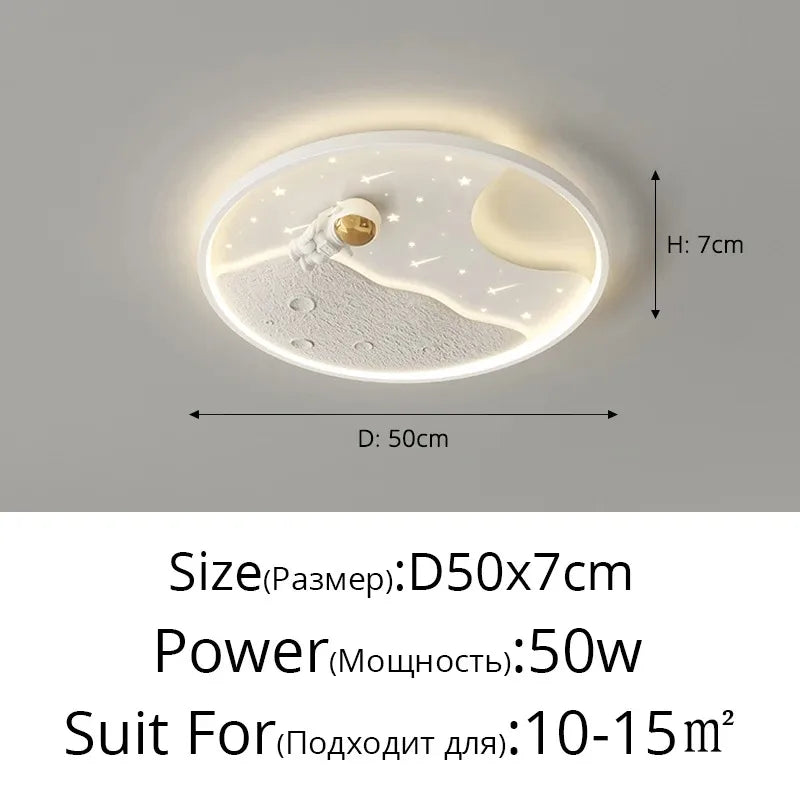 LED moon Astronaut Light Fantastic Eye Care living room bedroom girl lamp  Princess light