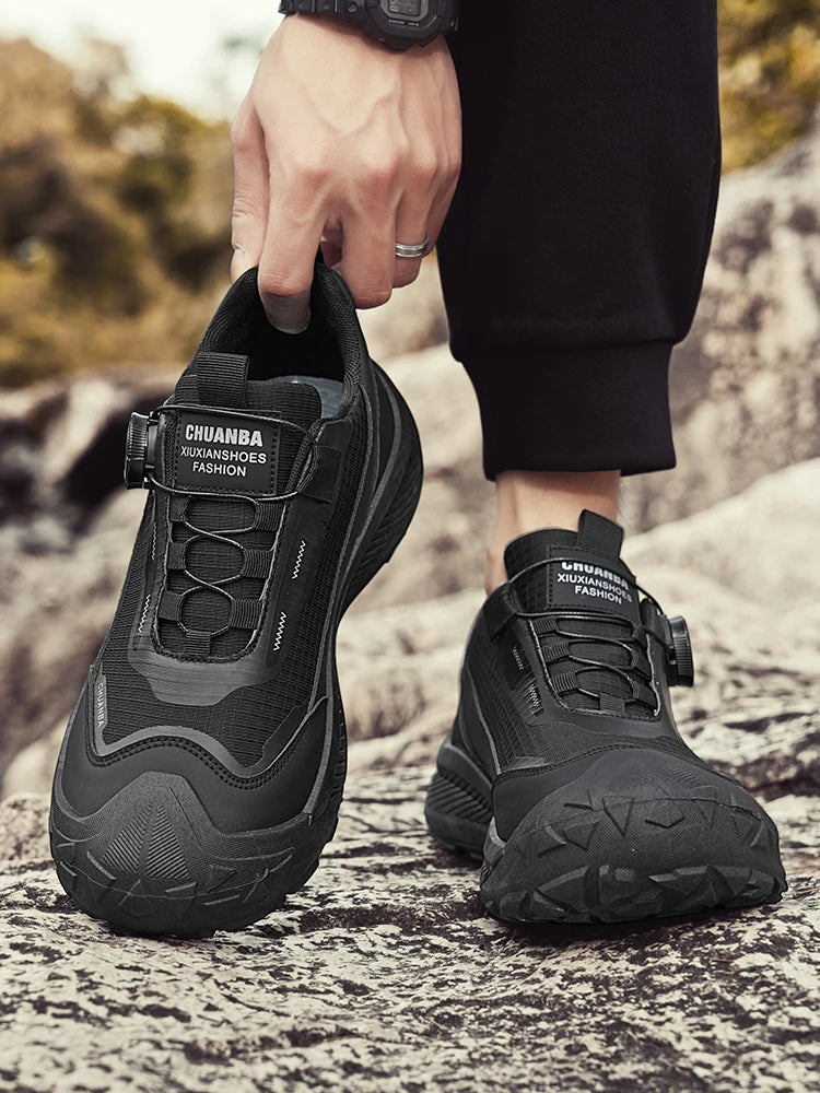 2026 new men's shoes work sports shoes fashionable casual shoes comfortable multi-functional low top shoes outdoor hiking shoes