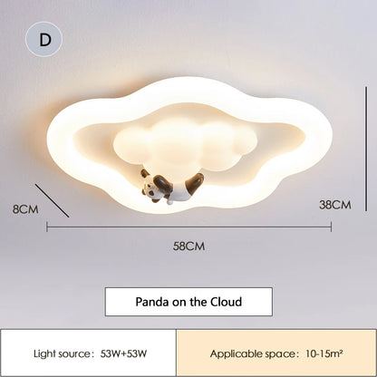 Cloud Light LED Children's Room Baby Room Ceiling Lights Modern Cream Style Nursery Decor Bedroom Cloud Ceiling Lamps