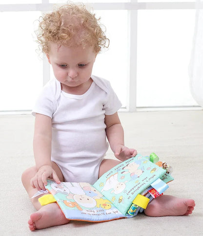 Baby Cloth Book Toys Animals Soft Learning Educational Toys For Babies Development montessori Sensory Books Baby Toys 0 12 Month