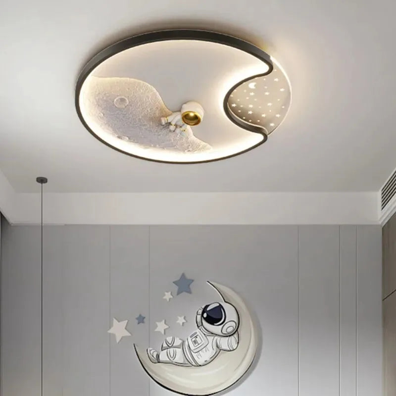 LED moon Astronaut Light Fantastic Eye Care living room bedroom girl lamp  Princess light