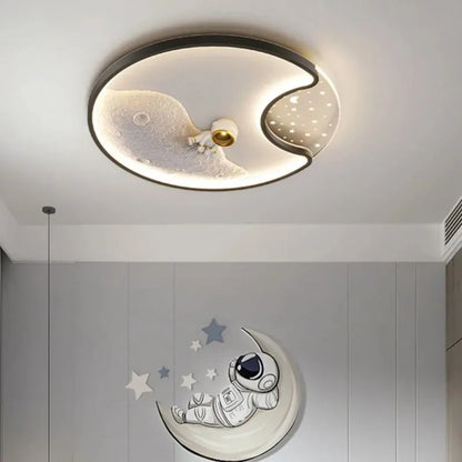 LED moon Astronaut Light Fantastic Eye Care living room bedroom girl lamp  Princess light