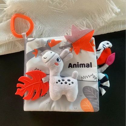 Baby Cloth Book Toys Animals Soft Learning Educational Toys For Babies Development montessori Sensory Books Baby Toys 0 12 Month