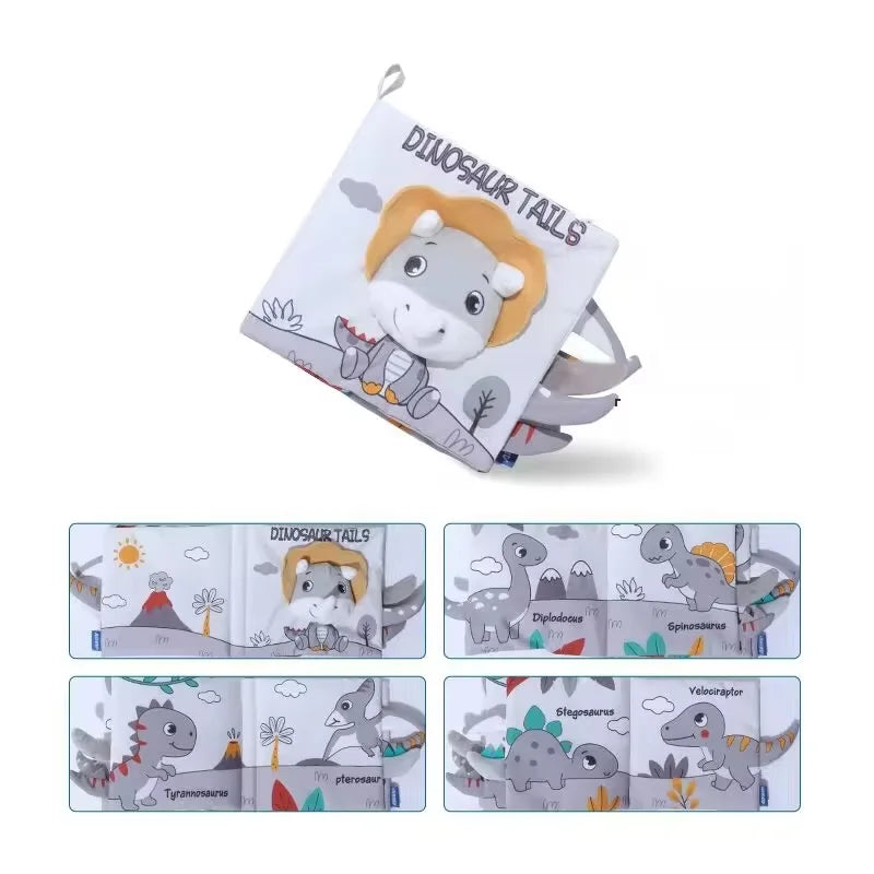 Baby Cloth Book Toys Animals Soft Learning Educational Toys For Babies Development montessori Sensory Books Baby Toys 0 12 Month
