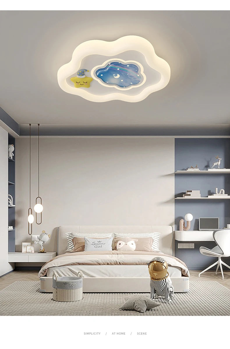New DesignCloud Ceiling Light Led Chandelier for Children Bedroom Living Room Dining Room Learning Creative Decorative Lighting